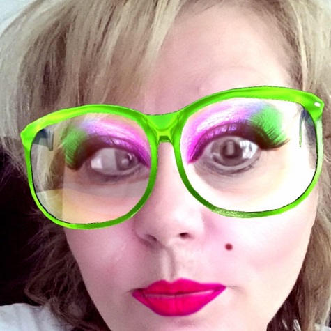 picture:rhonda w/funny glasses